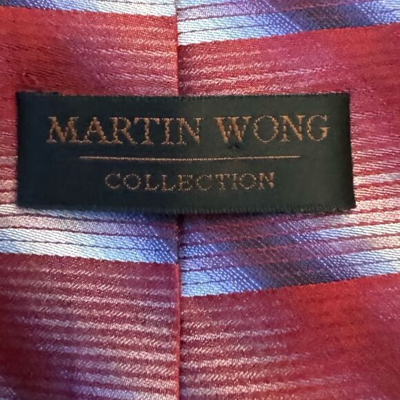 Bundle Of 3 Men’s Silk Ties Hardy Amies Martin Wong Robert Daskal - Picture 12 of 15